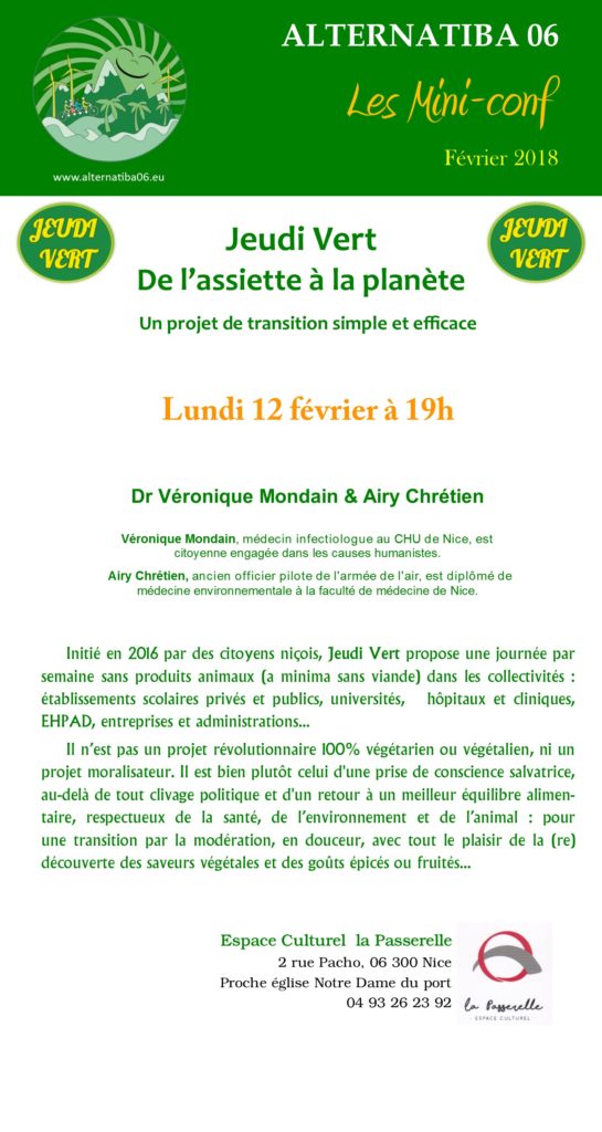 Jeudi vert 12 février 2018 pour site